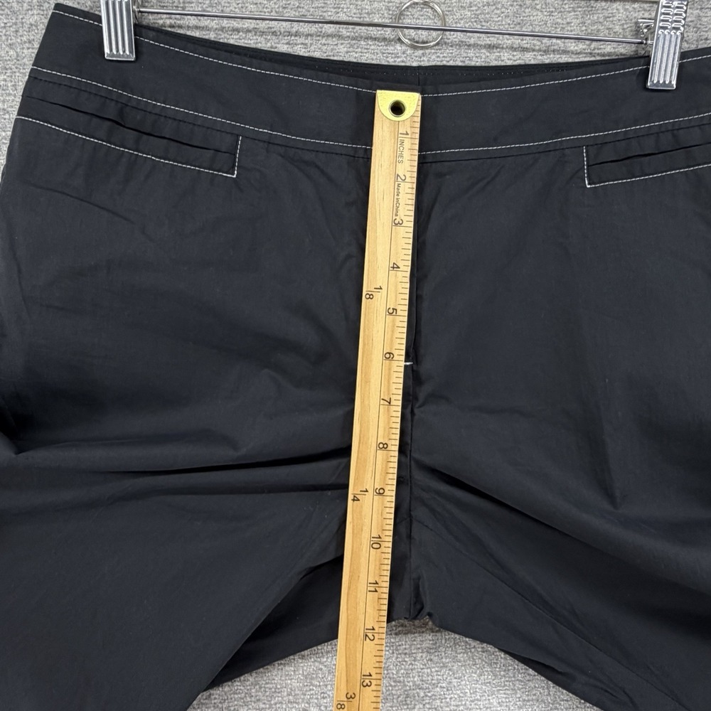Lafayette 148 Wide Leg Cropped Pants Women Size 10 Black Casual - Picture 6 of 9